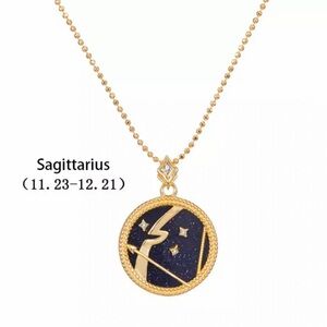Elegant Astrology Sagittarius Zodiac Star Necklace